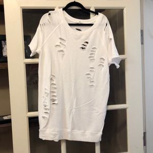 Oversized cutout sweater